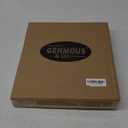 GENMOUS 4 Tiered Beaded Cake and Cupcake Stand Combo for Birthday Party Decor, Rustic Wooden Cupcake Tower Stands for 50 Cupcakes, White Cupcake Tier Stand Display for Wedding Baby Shower Tea Party