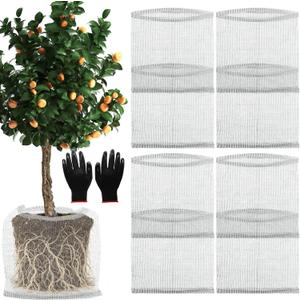15 Gallon Root Guard Gopher Baskets Proof Stainless Wire Steel Underground Barrier, Gophers Moles Voles Mesh Baskets Protect Plant Roots Tubers Trees Flowers Crops (8 Pcs 15 Gallon)