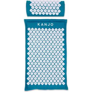 Kanjo Acupressure Mat and Pillow Set for Back Pain Relief & Neck Pain Relief, with Pressure Points for Muscle Pain Relief with Travel Bag - Sapphire Blue