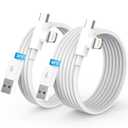LDHTY 2Pack 90 Degree for iPhone Charger Cord, [3FT+6FT] USB A to Lightning USBC Carplay Cable for iPhone 17/16/15/14/13/12/11 Pro MAX/XS/XR/8/7/6s Plus/iPad Pro/Air/Mini (White)