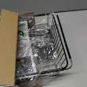 Dish Drying Rack Over the Sink In Stainless Steel Black Expandable Drainer for Small Kitchen, Counter Space Saving Compact Inside Sink Plate Dryer, Adjustable Hanging Metal Wire Strainer Drain Holder