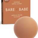Grippy Not Sticky Nipple Covers - Cakes Reusable Non Adhesive Nipple Pasties for Women - Silicone Bra Inserts (X-Large (Fits DDD-F), Caramel)
