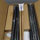Zeerobee Curtain Rods for Windows 66 to 120, 1 Inch Adjustable Heavy Duty Black Curtain Rod, Outdoor Indoor Room Divider Modern Drapery Pole, 66-120"