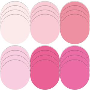 Lincia 24 Pack Colorful Erase Dots Circles 10.5 Inch Removable Vinyl Spot Dry Erase Desktop Writing Spots Set for 100th Day of School Classroom Table Teacher Students Home Desk Wall (Pink Colors)