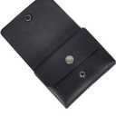 Handcrafted Leather Wallet  Double Pouch, Slim Design | Minimalist Front Pocket Wallet for Men & Women | Canadian Brand | Classic Rectangular Card Holder, Money Organizer, ID Case (Midnight Noir)