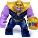 LEGO Thanos Minifigure with Gauntlet and 6 Infinity Stones from Infinity War