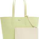 Lacoste Women's Anna Reversible Tote with Pouch, Sencha Poudre, One Size