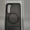 for Samsung Galaxy S23 Case with MagSafe [Invisible Kickstand] [Charge While Standing] [Military Shockproof] Translucent Matte Soft Silicone Bumper for S23 Phone Case Slim, Black