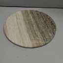 Creative Co-Op Round Marble Charcuterie or Cutting Board, Beige