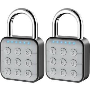 Combination Lock Padlock for Locker: Gym Combo Lock - Travel Locker Lock for Indoor and Outdoor - High Security, 2 Pack