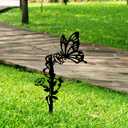 Pigort Butterfly Yard Patio and Garden Decoration-Metal Outdoor Yard Patio and Garden Decoration-Durable, Yard Decor (Butterfly)