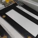 ALIMORDEN Medicine Cabinet with Mirror and Shelves, Oversized Bathroom Wall Storage Organizer Over The Vanity, Toilet, Recessed or Surface Mount, 30.4" L x 29.5" H, Black