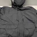 FREE SOLDIER Men's Waterproof Ski Jacket Fleece Lined Warm Winter Snow Coat with Hood Fully Taped Seams (X-Large, Black)