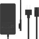 127W Microsoft Surface Book 3 Laptop Charger Also for 102W Surface Book 2, 1, Surface Laptop Studio 2, 1, Windows Surface Pro/Laptop/Go, 10FT Super Long Cable with Powerful Magnetic Plug and LED (Black)