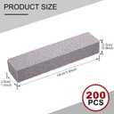 Chinco 200 Packs Pumice Stick for Cheaning, Pumice Scouring Stone Pad Removing Stain Grime Without Leaving Scratches for Kitchen Oven Stove Home Bathroom Toilet Pool House Cleaning Supplies