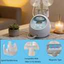 Bottle Holder&Hose Organizer for Spectra S1 Breast Pump (Old Version Circular Hole)-Detachable Magnetic Mount with Tubing Wrap Arm-Space-Saving Pump Accessories, Easy No-Clip Installation.