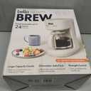 BELLA 12 Cup Programmable Coffee Marker, Reusable Dishwasher Safe Accessories, Easy LCD diaply, Auto Shutoff, 900 watt, Oatmilk