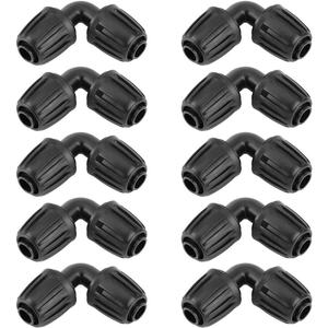 Pipe Fitting PPFT41281 10Pcs Garden Water Tube Hose POM Elbow Connector Adapter Agricultural Lock Fittings for Irrigation Fittings Garden Fittings