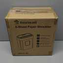 Bonsaii 6 Sheet High Security Micro Cut Paper Shredder, Credit Cards/Mail/Staples/Clips Shredder for Home Use with 4.2 Gallon Bin (C261-D)