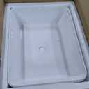 KES Rectangular Bathroom Vessel Sink White 19x15 Inches Rectangle Above Counter Countertop Porcelain Ceramic Vanity Sink, BVS110