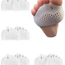 Golbylicc 4 Pairs Metatarsal Gel Pads Toe Spacers Separators to Correct Bunions, Forefoot Pads, Hammertoe Corrector Big Toe Straighteners for Women Men Foot Pain Relief
