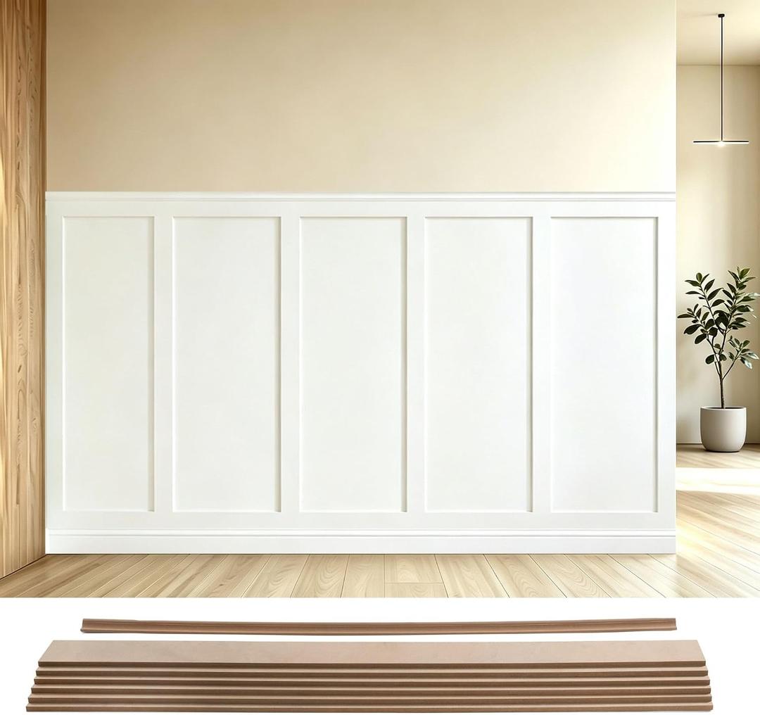 94.5x54 in Premade Board and Batten Wainscoting Kit