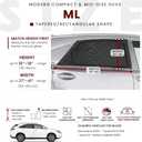 ML/Car Window Sun Shades (9 Sizes) for Large Cars & SUVs - Heat-Blocking Mesh Screens to Protect Back Seat from Sun, UV & Bugs, Cooler Travel for Kids, 2-Pack by Qualizzi