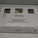 WDF300 Pieces Gold Plastic Silverware - Heavy Duty Disposable Cutlery Set Plastic Gold Silverware Set Includes 100 Forks, 100 Spoons, 100 Knives for Party Valentines Day