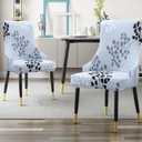 Liykimt Stretch Wingback Side Chair Slipcover-Accent Chair Cover Slipcover with Arm,Washable Upholstered Arm Dining Chair with Nailed Trim Protector for Dining Living Room Set of 1,Gray