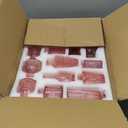 Glass Bud Vases Set of 16 - Pink Assorted Small Mini Glass Vases for Flowers, Crystal Vintage Vase Set, Bulk Centerpieces for Table Dcor, Wedding, Home and Events (Pink, 16 Pcs)