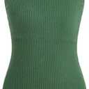 Milumia Girl's One Piece Swimsuit Solid Spaghetti Strap Cute Swimwear Bathing Suit 10Y