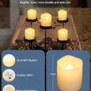 SHYMERY Flameless Votive Candles,50 Pack Flickering Electric Fake Battery Operated LED Candles,200+Hour Long Lasting LED Tea Lights for Wedding,Halloween,Christmas,Party and Holiday Decoration