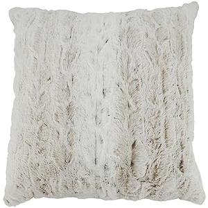SARO LIFESTYLE Soft and Snuggly Faux Fur Poly Filled Throw Pillow 20"