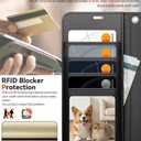OCASE for Samsung Galaxy S26 Ultra Detachable Wallet Case with Card Holder, [2 in 1] PU Leather Flip Folio Case with RFID Blocking Stand Wrist Strap Shockproof Phone Cover 2026, Black