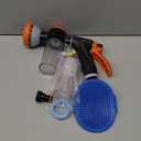 Pet Dog Wash Sprayer Shampoo & Soap Dispenser, Hose Nozzle for Indoor/Outdoor Use with 3/4' GHT Male x 1/2' NPT Male Connector, Dog Wash Hose Attachment for Pet Bathing, Watering, Car Washing