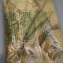 Vertintong 36 Inches Velvet Christmas Tree Skirt Gold Print Fur Plush Tree Skirt Luxury Xmas Skirts for Merry Christmas Party Vintage Holiday Decorations