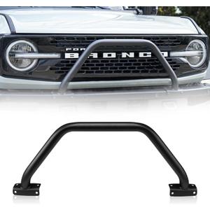 FieryRed OEM Version Front Bumper Bull Bar for Ford Bronco Accessories 2024 2023 2022 2021 2/4 Doors, Only fit Modular Steel Front Bumper, Rust-Resistant Grille Guard, Not for Bronco Sport