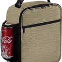 Lunch Box for Men - Reusable Lunch Bag Men Adult Women- Insulated Small LunchBox (Beige)