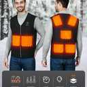 DOACE Heated Vest for Men and Women, Smart Electric Heating Vest Rechargeable, Battery Not Included (XXL)