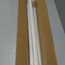 Oxdigi Tension Shower Doorway Curtain Rod/Adjustable 102.4-122.1 inches No Drilling Window Curtain Rod for Bethroom, Indoor Decor/Matt White
