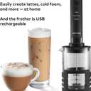 Keurig SimpleCafe Frother, Rechargeable Handheld Milk Frother for Lattes, Cappuccinos & Iced Coffee, USB Cord Included, Microwave-Safe Frothing Cup, Hot & Cold Foam Maker