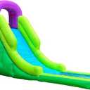 Bounce N' Play Hurricane River Inflatable Water Slide for Kids - Water Park with Slides, Climbing Wall, Water Cannon and Splash Pool - Ages 5 and Up - with Blower
