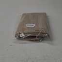 Beige Chair Back Covers Set of 6, Solid Brown Color Burlap Removable Washable Chair Covers for Dining Chairs, Modern Farmhouse Decorative Dining Room Chairs Cover for Party Home Hotel Wedding