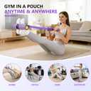 Upgraded Pedal Resistance Band with Handle, Soft Durable Fashion Puller Exercise with Thickened 6 Tension Ropes, Tube Pedal Resistance Device for Abdomen, Waist, Arm, Leg, Core/ABS