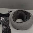 Neck Pillow Airplane,100% Pure Memory FoamTravel Neck Pillow Travel Neck Support Ergonomic &Portable Design Best for Sleeping Plane Car Train Office Flight (Small Grey)