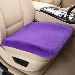 Fluffy Purple Car Seat Cushions for Driver Seat Comfortable Padded Front Seat Cover