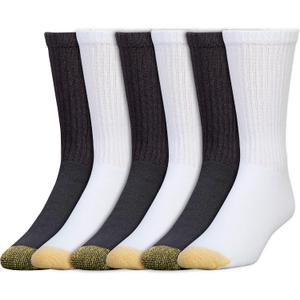 GOLDTOE Men's 656S Cotton Crew Athletic Socks, Multi Pairs  (Large) GOLDTOE Men's 656S Cotton Crew Athletic Socks, Multi Pairs  (Large)