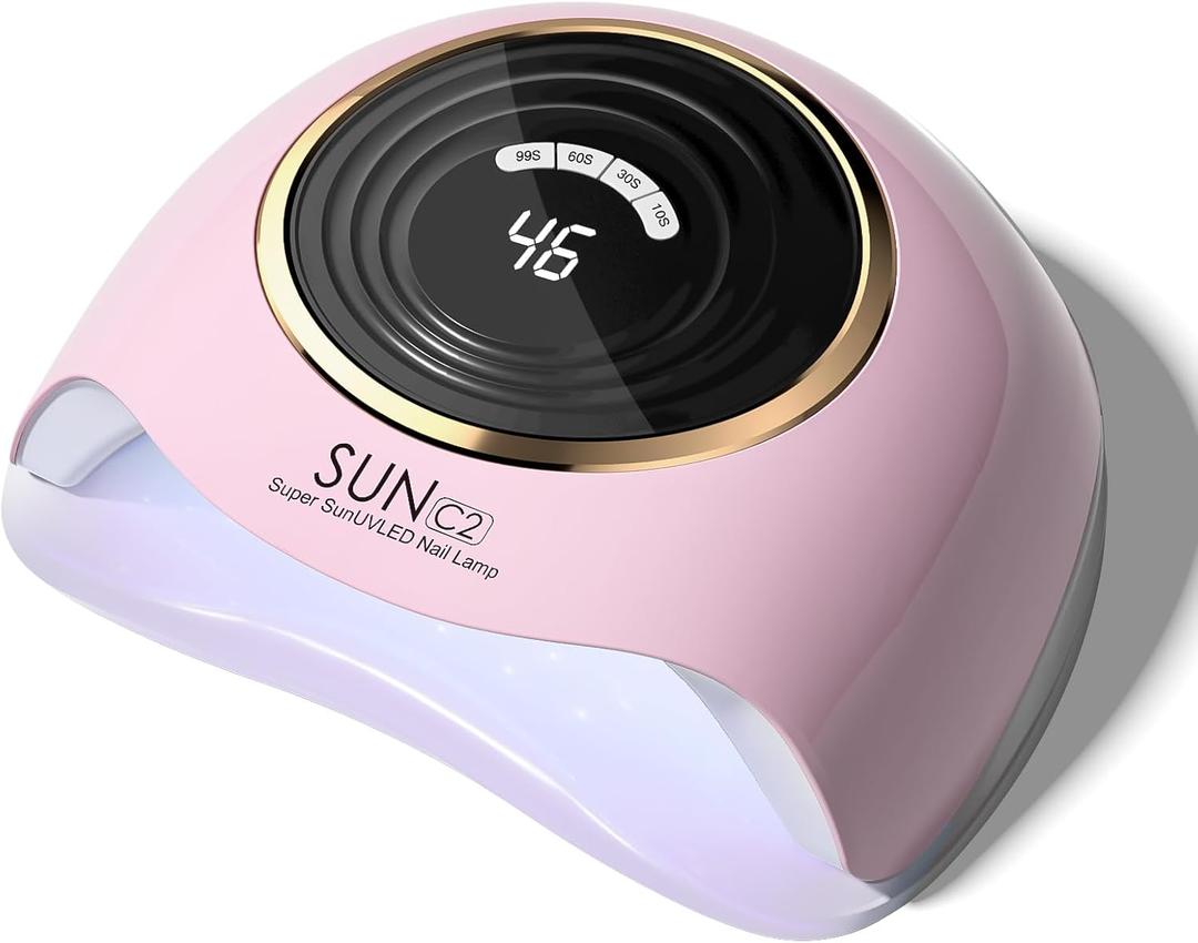 UV Nail lamp 288W UV Light for Gel Nails Led Nail Light with LCD Display 4 Timer Settings and Auto Sensor Professional Fast Curing Nail Dryer Nail Art for Home & Salon