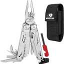 MOSSY OAK Multitool, 19-in-1 Stainless Steel Multi Tool Pliers, Self-locking EDC Gear with Sheath for Outdoor, Survival, Camping, Hiking, Father Day Gifts