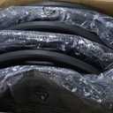 Amazon Basics Sturdy Foldable Plastic Chair, Portable, 350-Pound Capacity, Black, 6-Pack